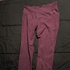 Jockey Women's Burgundy Leggings